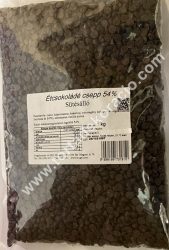 Étcsokoládé csepp sütésálló 54 % 1 kg
