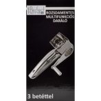 Sajtdaráló 3 betétes, rozsdamentes