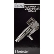 Sajtdaráló 3 betétes, rozsdamentes