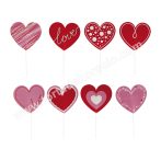 Papír beszúró - Szívek 8 db/cs