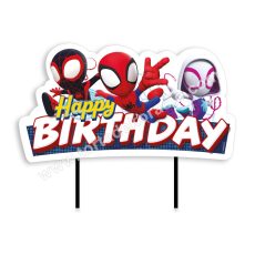 Papír beszúró - Happy Birthday Spidey /Pókember, Spiderman/ Papír beszúró - Happy Birthday Spidey /Pókember, Spiderman/
