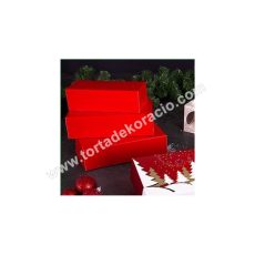 Süteményes doboz piros 22,7*22,7*6 cm Süteményes doboz piros 22,7*22,7*6 cm