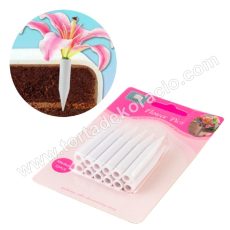 Virágtartó készlet, tortába szúrható - Közepes, 12 db/cs