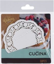 Tortalap szett, csipkés 10 cm-es 50 db