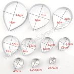 Virág kiszúró - Rózsa 3 10 db-os