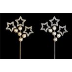 Strasszos beszúró ezüst csillag Strasszos beszúró ezüst csillag