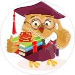 Dekorációs ostya - Ballagási dísz, baglyos Dekorációs ostya - Ballagási dísz, baglyos