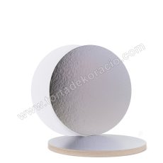 Tortaalátét 30 cm Ezüst/fehér 2 mm