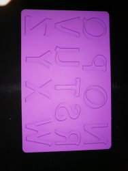 Szilikon betűk N-Z