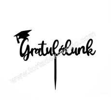 Sziluett beszúró - Gratulálunk, fekete