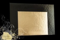 Tortaalátét 36*46 cm black and gold