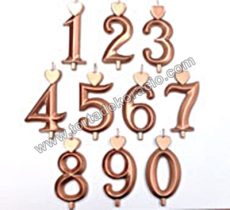 Számgyertya bronz "5" 10 db/cs