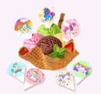 Ostyabeszúró - unikornisos 20 db/cs