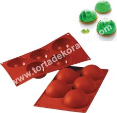 Silikomart szilikon félgömb forma 80 mm átmérő