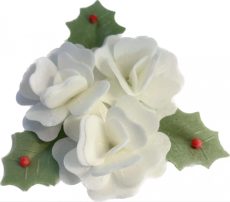 Karácsonyi ostyavirág - fehér 5 db/cs