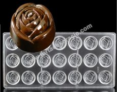 Polikarbonát bonbon forma - rózsa