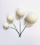 Tortadísz gömb beszúró 20 db/cs, bézs