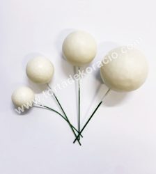 Tortadísz gömb beszúró 20 db/cs, bézs