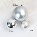 Tortadísz gömb 3 db/cs, ezüst