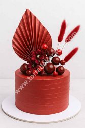 Vegyes gömb beszúró piros mix