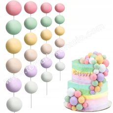 Tortadísz gömb beszúró színes mix