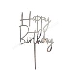 Happy Birthday beszúró - ezüst 4