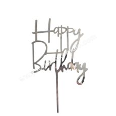 Happy Birthday beszúró - ezüst 4