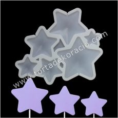 Szilikon nyalóka forma, csillag