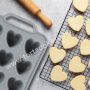 Szilikon szív formájú muffin forma kemény szegéllyel