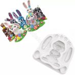 Szilikon húsvéti nyuszi formázó