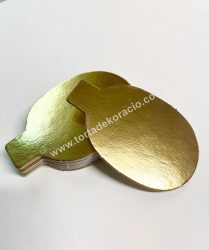 Tortaalátét desszert 10*6,5 cm arany