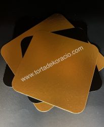 Tortaalátét 24*24 cm Black and Gold