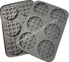 Szilikon korong forma - rácsos